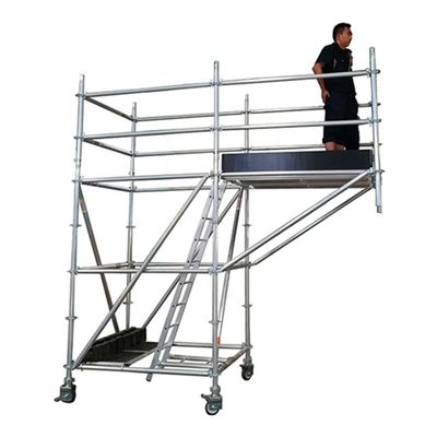 قیمت خوب 50.8mm قطر Cantilever آلومینیوم داربست برج حلقه تلفن همراه قفل نوع داربست آنلاین