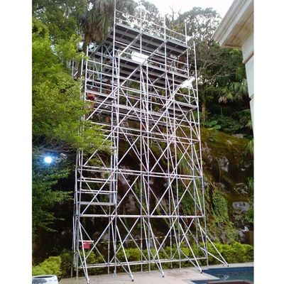 قیمت خوب برج داربست مدولار آلومینیومی 2-40 متر ارتفاع داربست با نردبان آنلاین