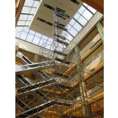 قیمت خوب 50.8mm قطر آلومینیوم داربست برج 39m ارتفاع 3.2m ضخامت داربست حلقه آنلاین