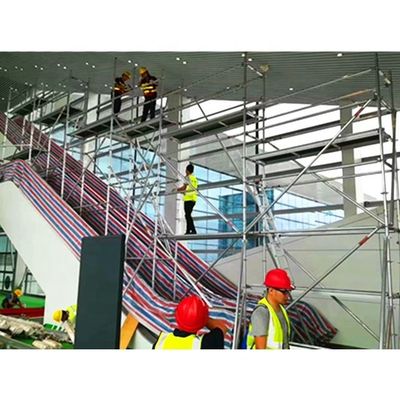 قیمت خوب برج داربست هاي جابجا شده CE، برج دسترسي آلومينيومي براي نگهداري پله هاي بالا آنلاین
