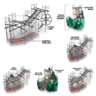 قیمت خوب سیستم دسترسی بر فراز موانع سکوی کشویی آلومینیومی 1.5 متری برج داربست آنلاین
